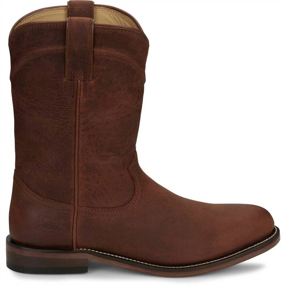 NEW JUSTIN men's braswell boots in brown